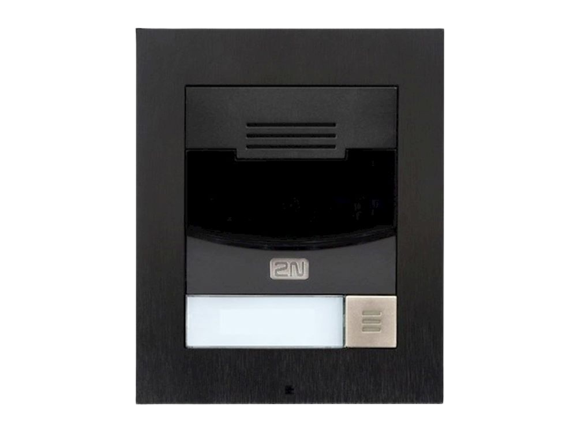 2N® IP Solo - Audio, Installation murale, 1 bouton, noir